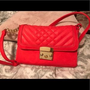 Red Quilted Crossbody